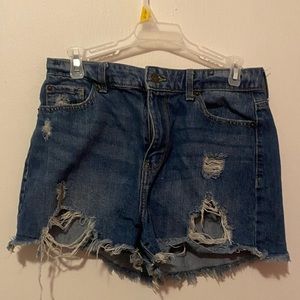 Denim shorts